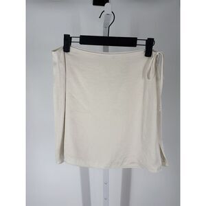 Aritzia Wilfred NWT Cream Wrap Mini Skirt